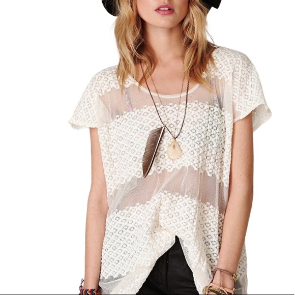 FREE PEOPLE Swim Coverup Tunic Moonlight Breeze S - Picture 4 of 9